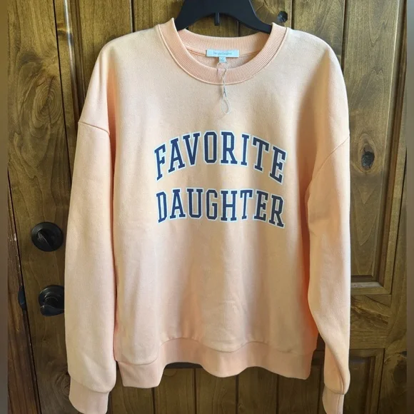 Favorite Daughter Peach Crewneck Sweatshirt - Picture 4 of 7